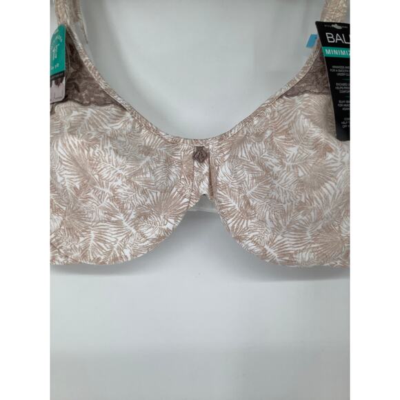 Bali Women's 36C Fan Leaf Passion for Comfort Minimizer Bra Underwire G4-6 - Picture 4 of 11